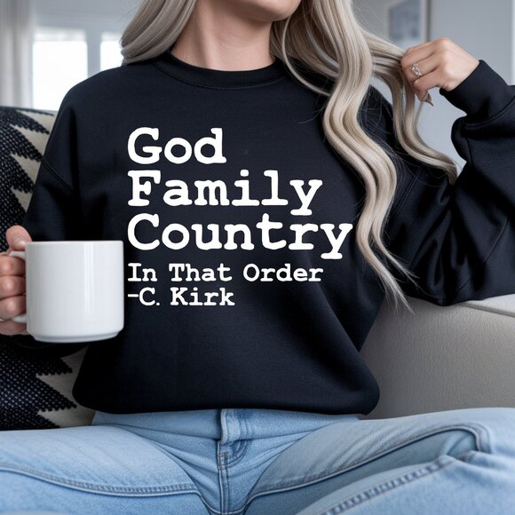 2 Pack Large and XL Sweatshirts Charlie Kirk Quote - Picture 1 of 1